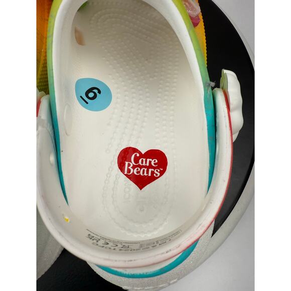 Crocs x Care Bears Crush Clog Rainbow Womens Sz 7 Slip On Platform Sandals Shoes - Picture 7 of 12